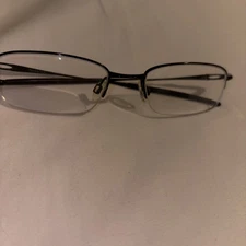 Oakley Spoke 0.5 OX3144-0253 Pewter Brown Half Rim Eyeglasses Frames 53-19 140