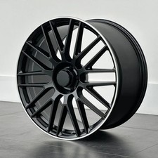 19" x7 matt black audi Mercedes Benz c/e/s class c63 Alloy Wheels stag + tyres