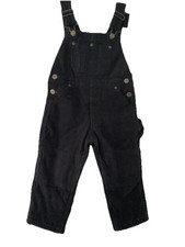 KEY - POLAR KING INSULATED DUCK BIB OVERALLS BLACK Sz 2 Worn Once