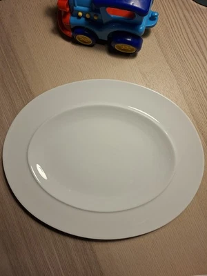 3 Denby White Oval Platters /Dinner Plates Unused