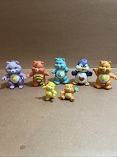 Lot VINTAGE 1983 Care Bear 3.5" Poseable Bears PVC Figures 1980's Bedtime Cozy