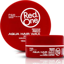 Hair Wax Red 150Ml | Ultra Hold & Maximum Control | High Shine Styling Wax for M