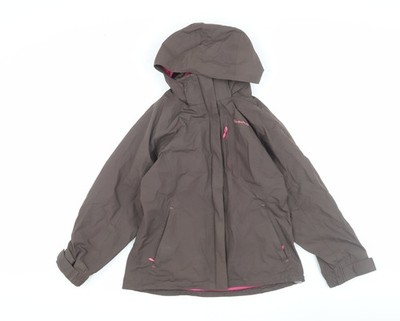 Quechua Mädchen braun Parka Jacke Größe 9-10 Jahre