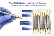 Premium Gracey Curettes Set of 8 Hollow –Most Common Sizes,Dental Instruments