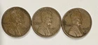 1915 s lincoln cents Lot of 3 Fine