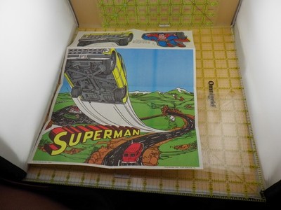 Vintage 1978 Post Cereal Superman 3D Poster Giveaway Promo Pop Out Comic Rare