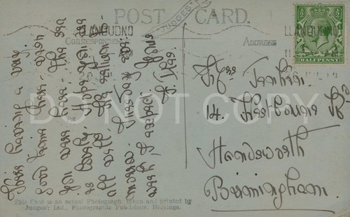 RPPC Happy Valley and Pier Llandudno Postcard c.1920s Wales Judges (A26) - Picture 2 of 2