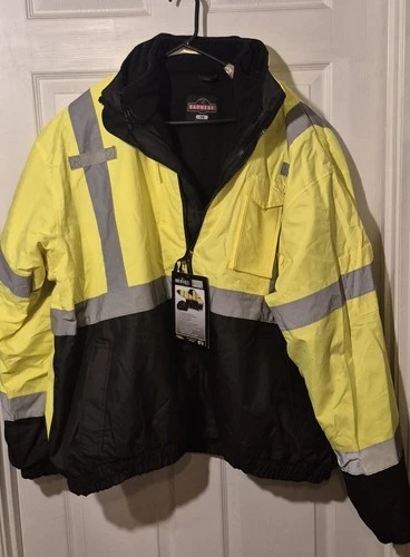 RADWEAR THREE-IN ONE DELUXE BOMBER JACKET W REMOVABLE FLEECE Liner 3xl brand new video thumbnail