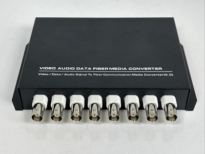 Video Audio Data Fiber Media Converter 8 Channel Video Over Fiber HM-8V1D New