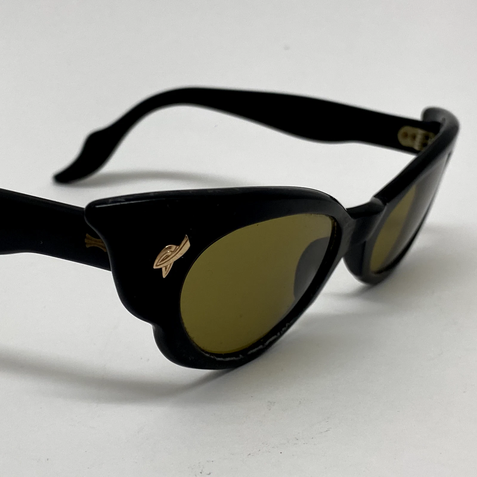 SUNGLASSES VINTAGE SAFILO ANNI 70 80 ITALY CAT EYE BUTTERFLY LENTI VETRO persol