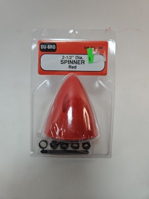 B134 Du-Bro 2 - 1/2'' Dia. Spinner Red Cat. No. 286 NOS
