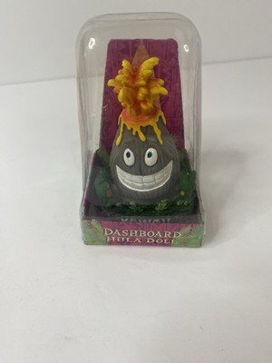 Hawaiian Dashboard Hula Doll Erupting Lava Volcano Sweet KeAloha