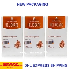 3x Heliocare Oral Sunblock Supplement (60 Caps) Skin Anti-Aging Sun Protection