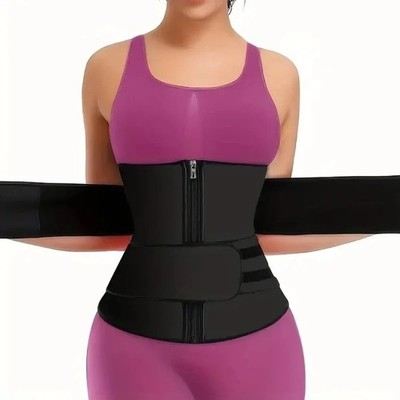 Free Size Waist Trainer Shaper Belt Slimming Tummy Wrap Belt Resistance Bands US