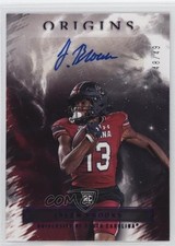 2023 Chronicles Draft Picks Origins Rookie Purple 48/49 Jalen Brooks Auto 07x3