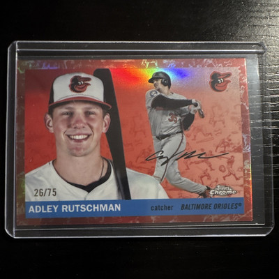 Topps Chrome 2025 Baseball Adley Rutschman #99 Orioles MLB Serial #26/75