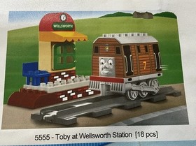Complete Lego Duplo 5555 - Toby at Wellsworth Station Thomas & Friends Train
