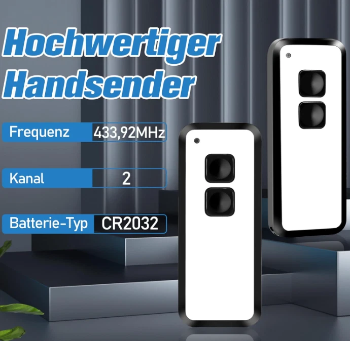 2Stk für Novoferm Novotron Handsender 522/523/524 MAX43-2，433MHz Fernbedienung - Bild 4 von 4