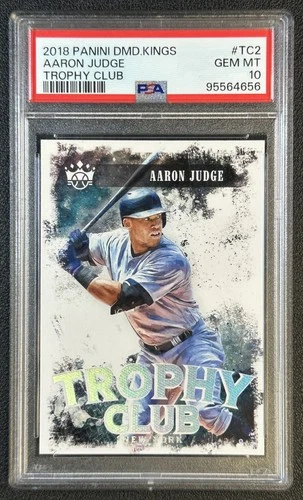 AARON JUDGE PSA 10 2018 PANINI DIAMOND KINGS #TC2 TROPHY CLUB YANKEES 4656