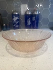 Macbeth Evans American Sweetheart Pink 8 1/4" Serving Bowl Depression Glass