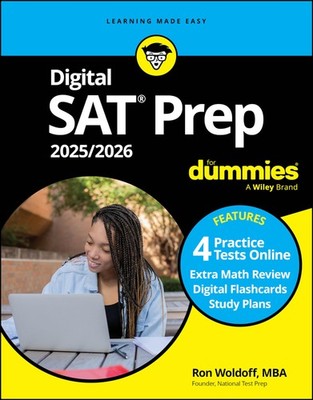 SAT Prep Book 2025/2026 with Book, 4 Practice Tests & Flashcards Online