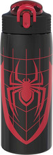 Zak Designs Marvel Spider-Man Water Bottle for Travel and at Home, 19 Oz Vacuum