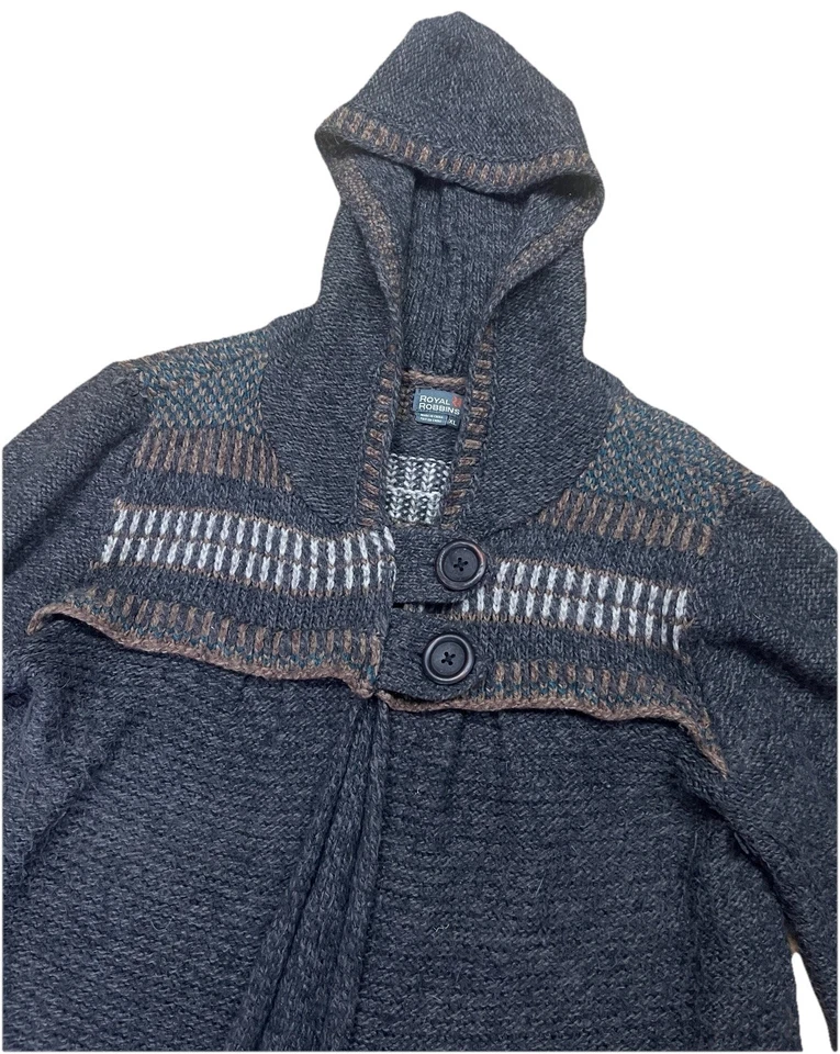 Suéter Royal Robbins Cardi para mujer talla XL 2 botones con capucha mezcla de lana cárdigan Foto 2 de 4
