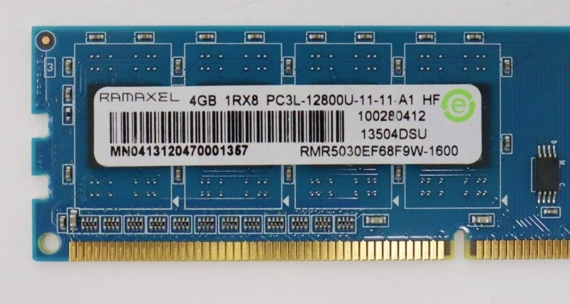 Ramaxel 32GB(8x4GB) PC3L-12800U 1600MHz DDR3 Desktop Memory RMR5030ME68F9F-1600 - Image 3 of 3