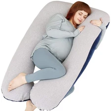 MOON PINE Pregnancy Pillow, U Shape Full Body Pillow for Maternity Support,