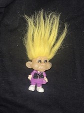 Burger King Troll Glow in the Dark Yellow Hair Photographer Purple 1993