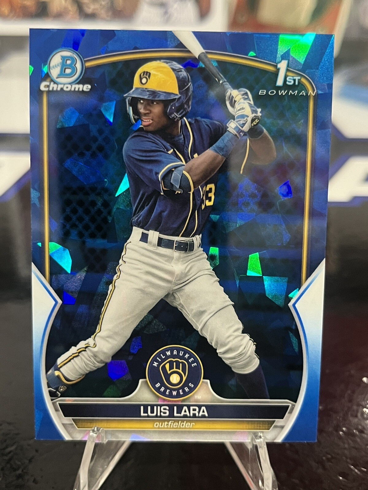 2023 Bowman Sapphire Edition - Chrome Prospects #BCP-100 Luis Lara (RC)