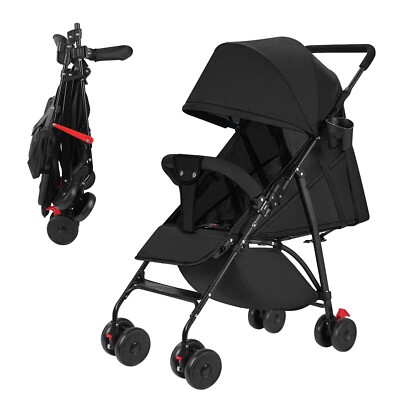 Klappbar Kindersportwagen Kinderwagen Buggy mit Liegeposition und Sonnendach Neu