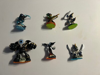 Skylanders Lot Of 6 Different Skylanders UNTESTED
