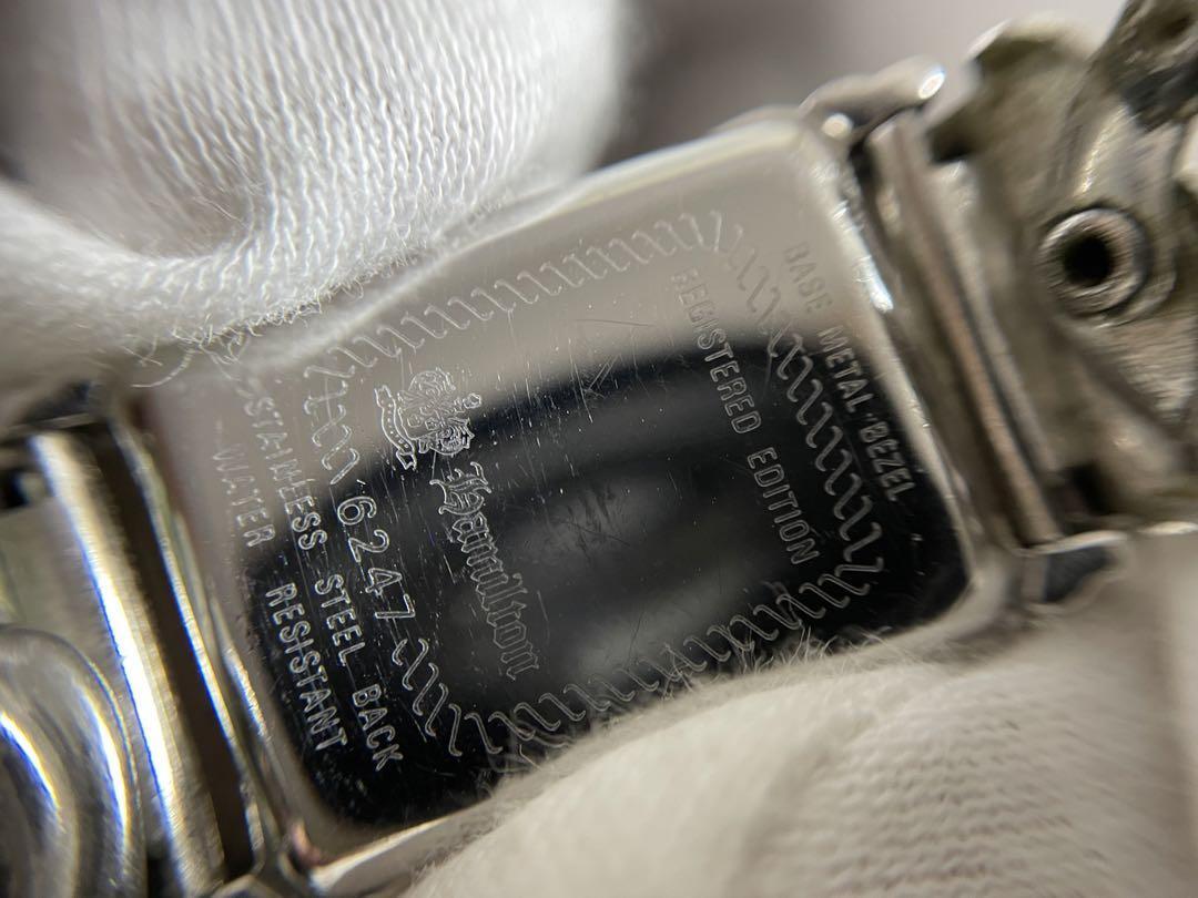 Hamilton 6247 Quartz Watch Silver Case White Dial Women