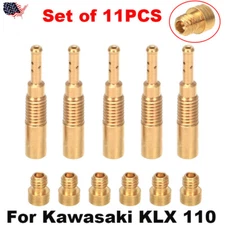 For Kawasaki KLX 110 DRZ Carb TB Parts Pilot Jet Kit & Larger Main Jet Kit US