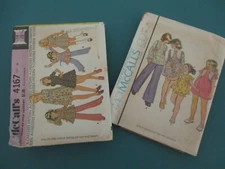 Sewing Pattern McCall's 4167 4401 Girls Size 8 60s/70s cut