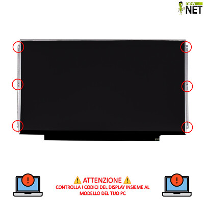 Schermo LCD 13.3 Pollici Per HP Pavilion 13-a000NA E Probook 430 G1 – 40 Pin, LED