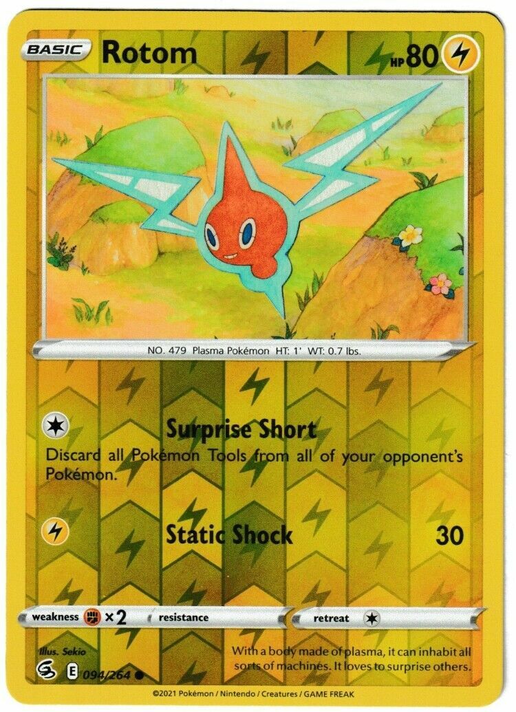 Pokemon - Rotom - 094/264 - REVERSE HOLO - FUSION STRIKE -NM/M -New