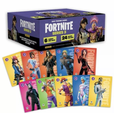 2021 Panini Fortnite Series 3 Trading Card Bundle-Hobby Box & Cracked Ice Promos