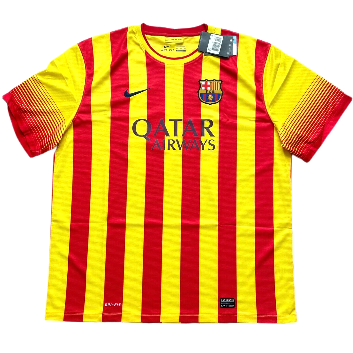 2013/14 Barcelona Away Jersey #10 Messi 2XL Nike Soccer La Liga