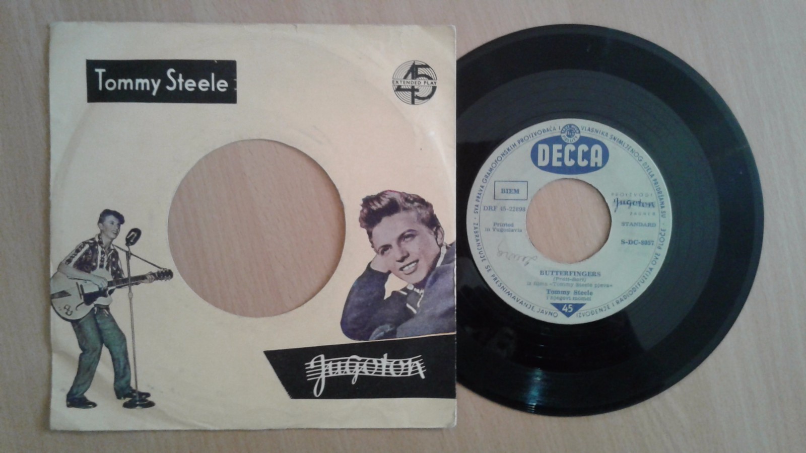 Tommy Steele ‎ Butterfingers YUGOSLAVIA 1958 JUGOTON eBay