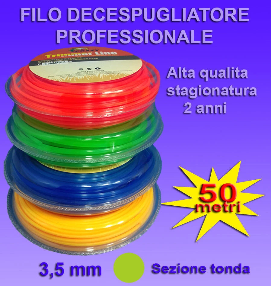 Decespugliatore Professionale Filo Decespugliatore Yesaler 3.0mm - 45m, Acciaio E Nylon, Professionale Tagliabordi Professionale Erba Folta - 2