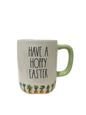 Rae Dunn Osterbecher Have A Hoppy Ostern Karotten Frühling 2024 Neu.