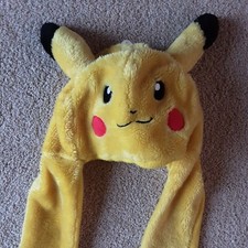 Pokemon Fleece Hooded Scarf With Pockets By Animations In Excellent Condition