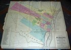 Antique 1876 Albany, New York Map 24.5 x 21.5 - Sampson, Davenport & Co.