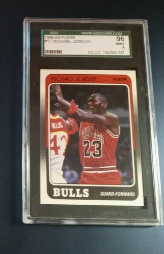 1988-89 Fleer Michael Jordan Card #17 SGC 9  mint (see scan)