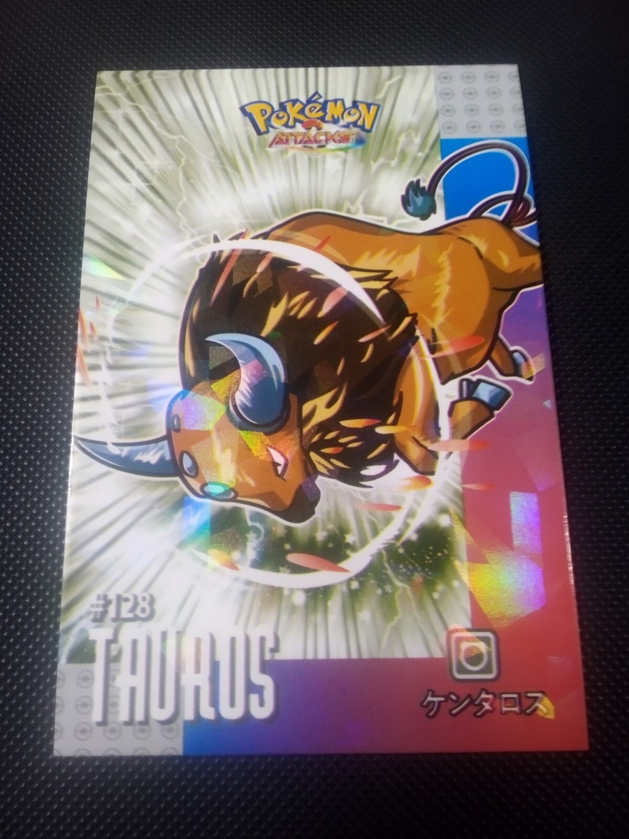 Pokemon 2024 Card Database Attacks Kanto Cracked Ice Holo Tauros 128 Peru