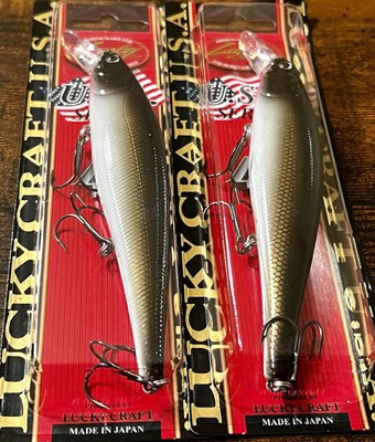 2 Lucky Craft Pointer 128 SP Minnow Jerkbait Lures ORIGINAL SUCKER