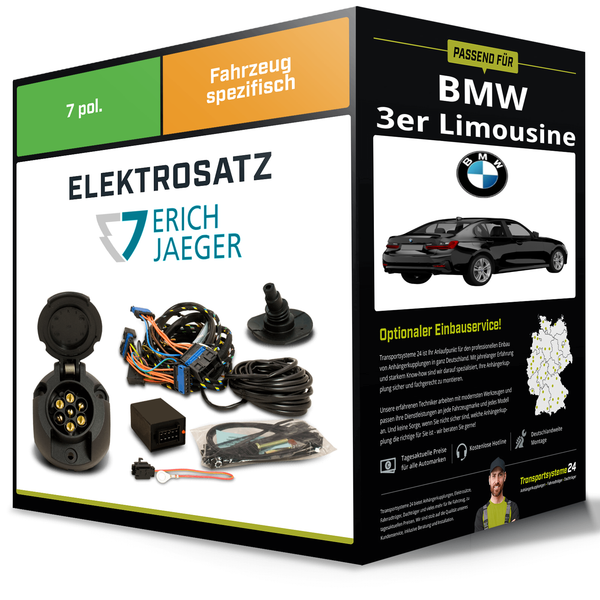 Elektrosatz 7-Pol Spezifisch FüR Bmw 3Er Limousine 10.2018-Jetzt Inkl. Eba-image