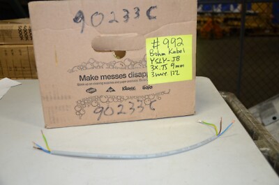 Bohm Kabel YSLY-JB 90233C 12'' 3 Wire 9mm 3X0.75 Rohs Wire & Cable NEW LED Lights